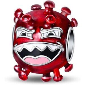 Virus Beads Cute Animal DIY Charm Pendant, 925 Sterling Silver Pendant